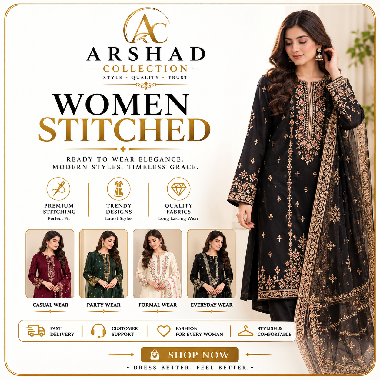 Women Stitched — Arshad Collection