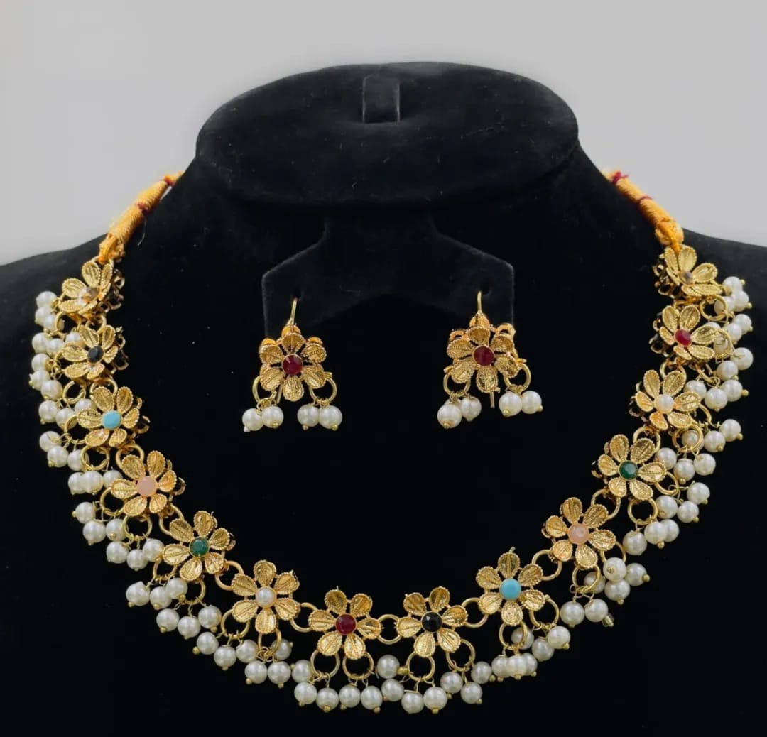 3-Piece Gold Plated Artificial Jewelry Set - Arshad Collection | Arshad Collection