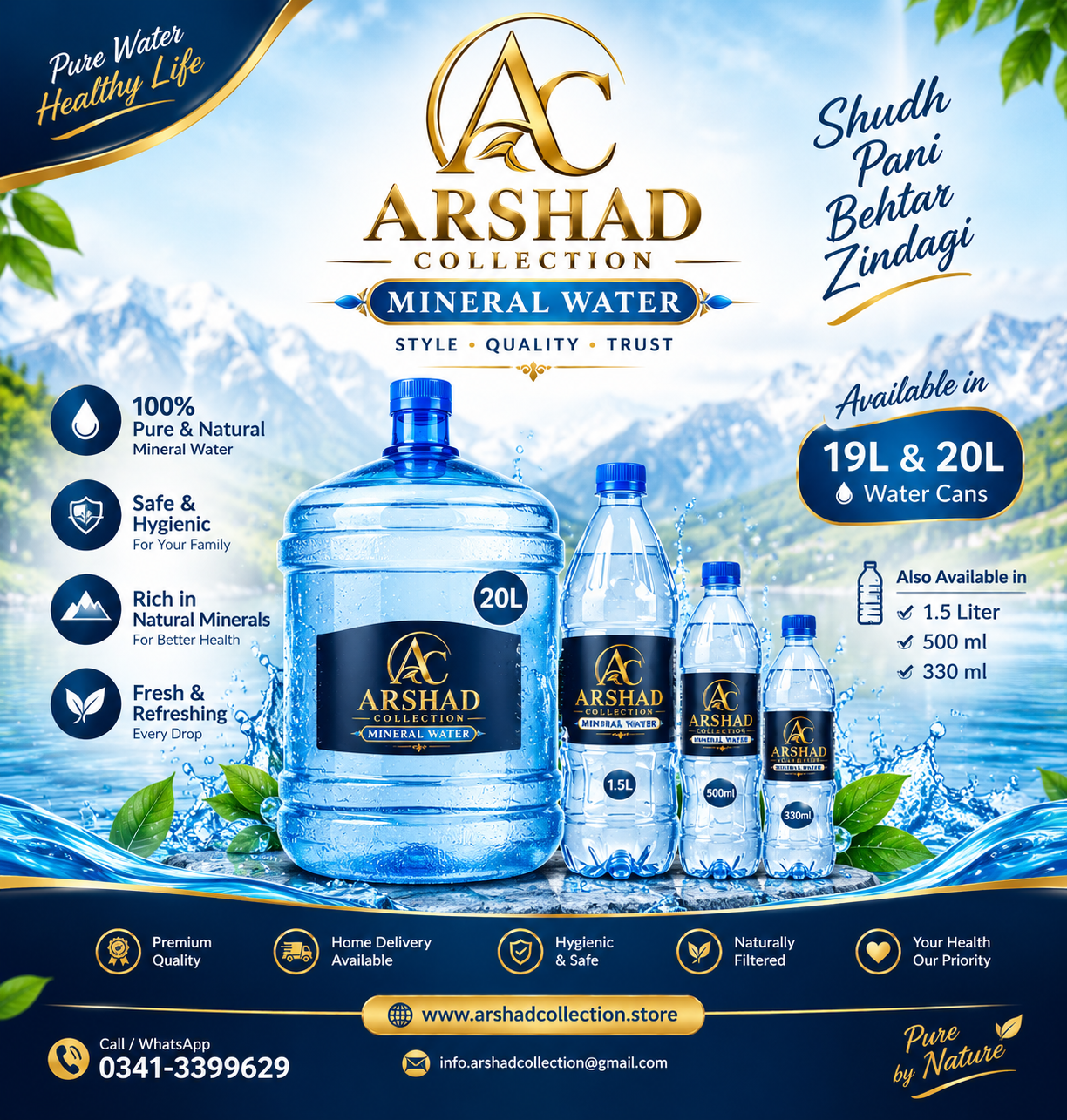 Arshad Collection Mineral Water 19L & 20L - Arshad Collection | Arshad Collection