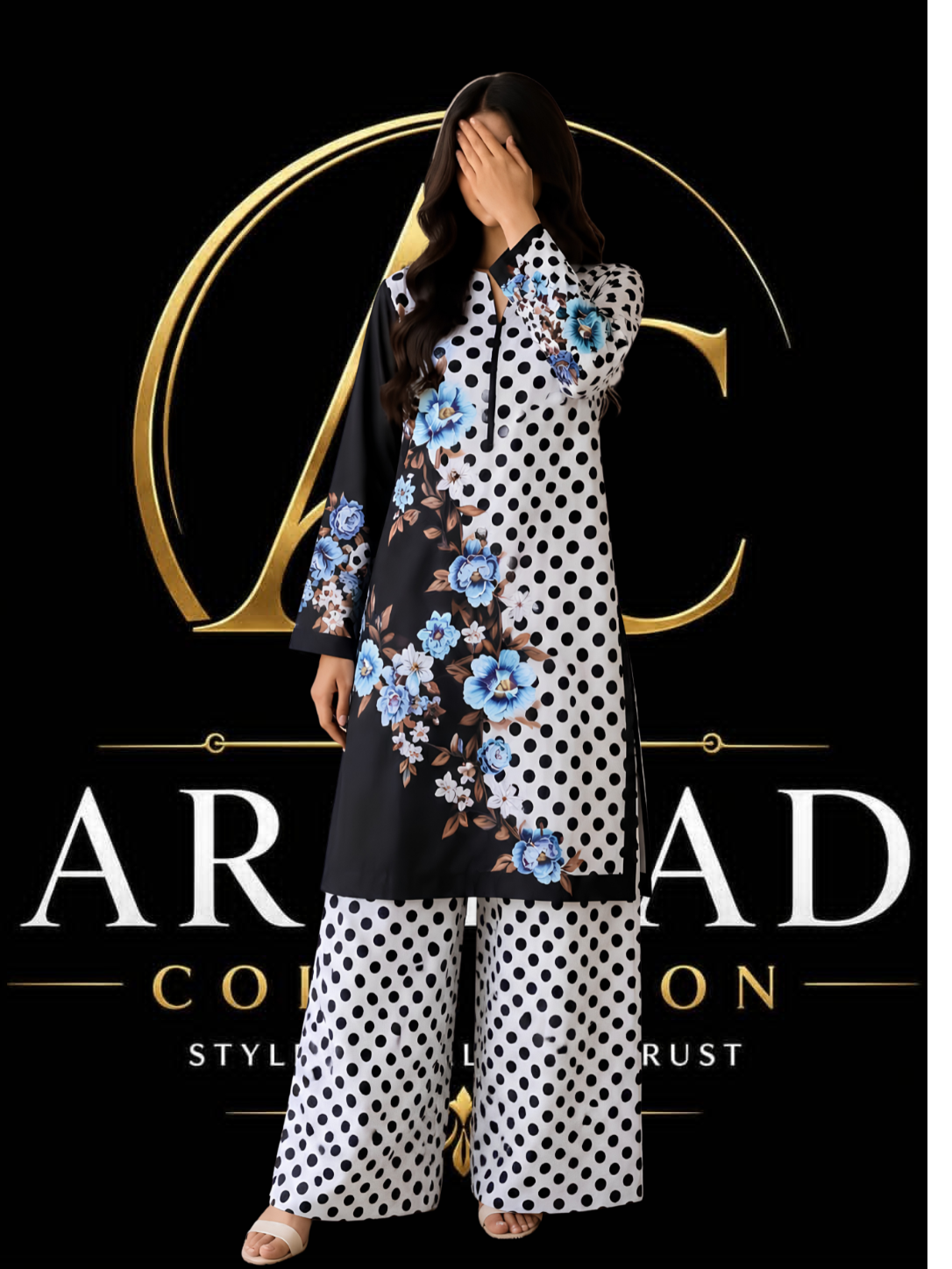 2PC Printed Co-Ord Set – Premium Grip Silk - Arshad Collection | Arshad Collection